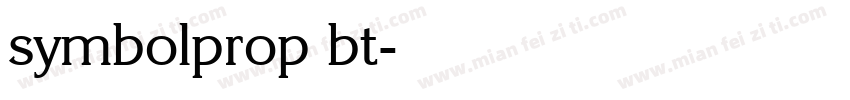 symbolprop bt字体转换